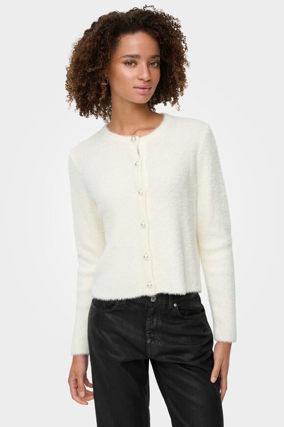 Only ONLPETRA Hairy Cardigan - Cloud Dancer XS Damen