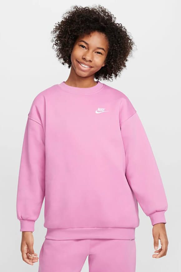 Nike Sportswear Club Fleece Oversize Sweatshirt - Magic Flamingo M Kids
