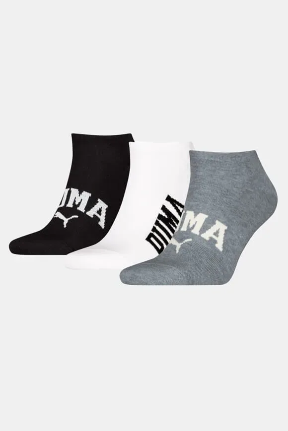 Puma Dreierpack Socken - Grey + White + Black EU39-42 Herren