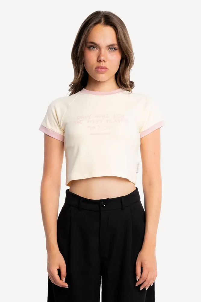 Another Cotton Crop T-Shirt - Butter M Damen
