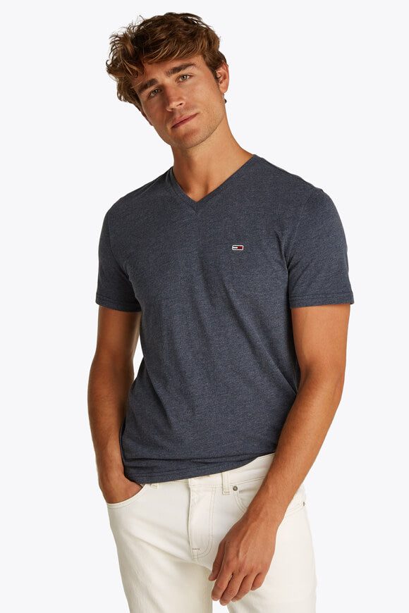 Tommy Jeans Jaspe 2.0 T-Shirt - Dark Night Navy Heather S Herren
