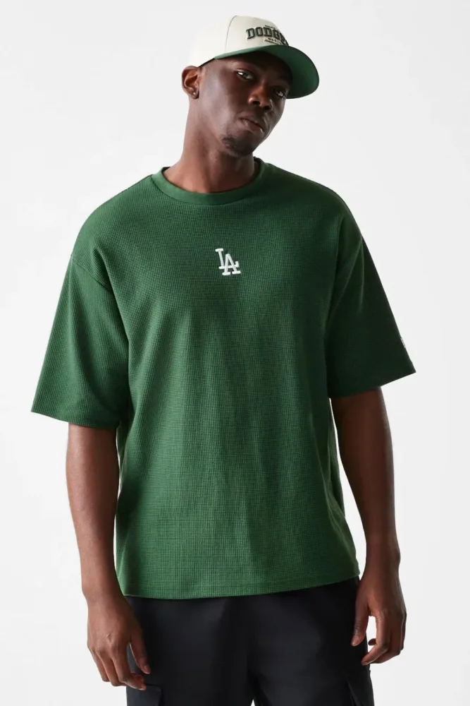New Era T-Shirt aus Waffelstoff - Dark Green M Herren