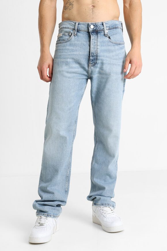 Calvin Klein Jeans Straight Fit Jeans L32 - Light Blue Denim 29/32 Herren