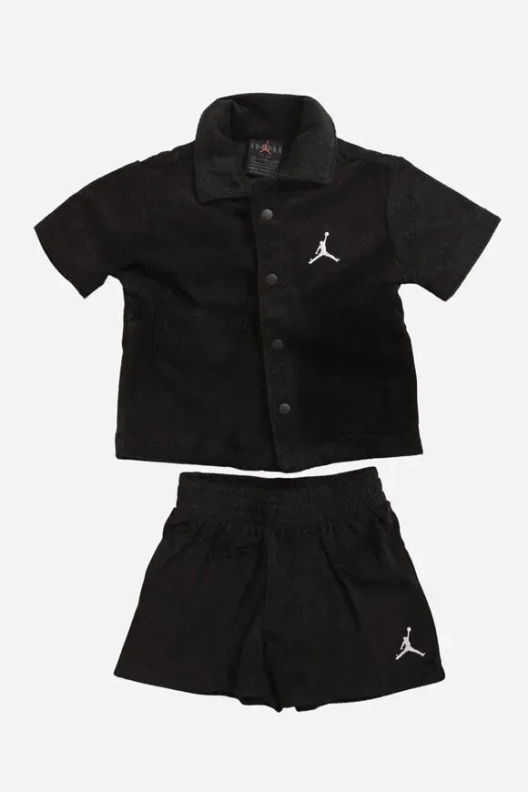 Jordan Frottee Baby-Set - Black 12m
