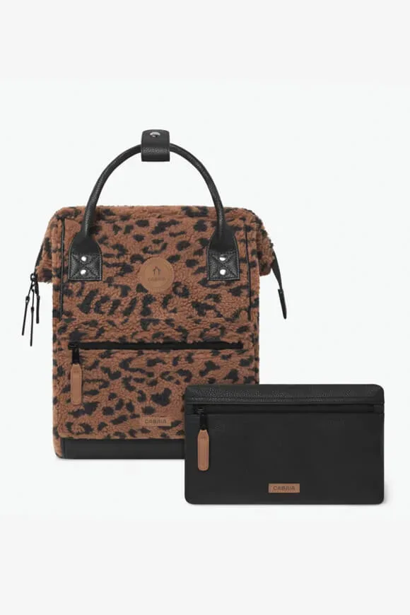 Cabaïa Gaya Teddy Rucksack 12L - Leopard Einheitsgroesse