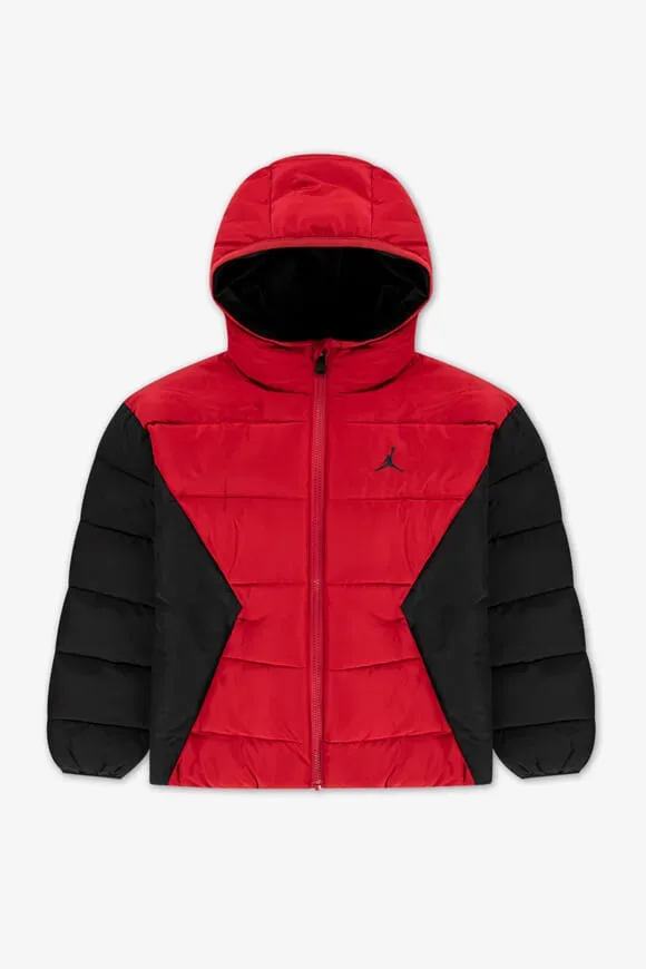 Jordan Brooklyn Pufferjacke - Gym Red + Black L Kids