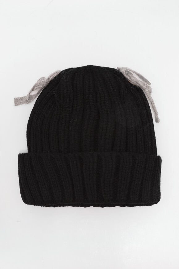 My Accessories London Mohair Beanie - Black Einheitsgroesse Damen