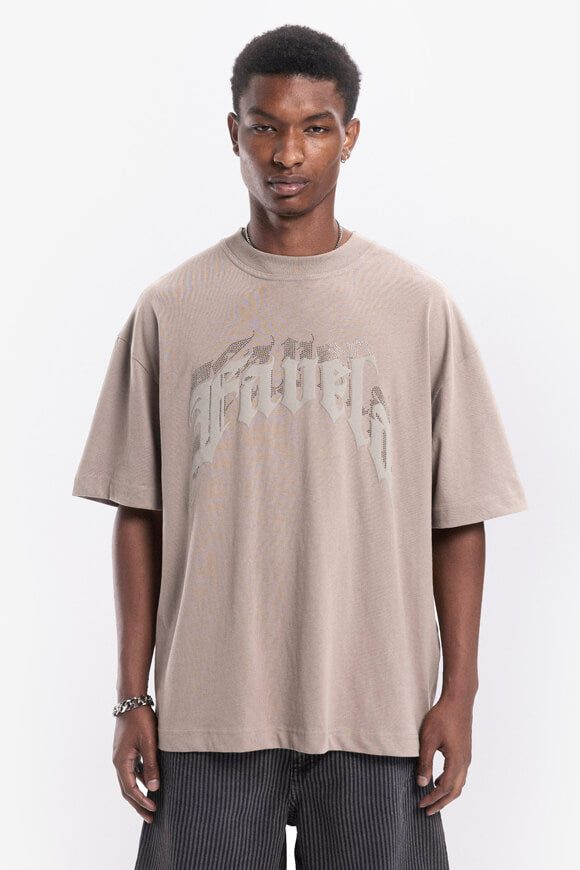 Favela Aves Rhinestone Oversize T-Shirt - Cinder S Herren