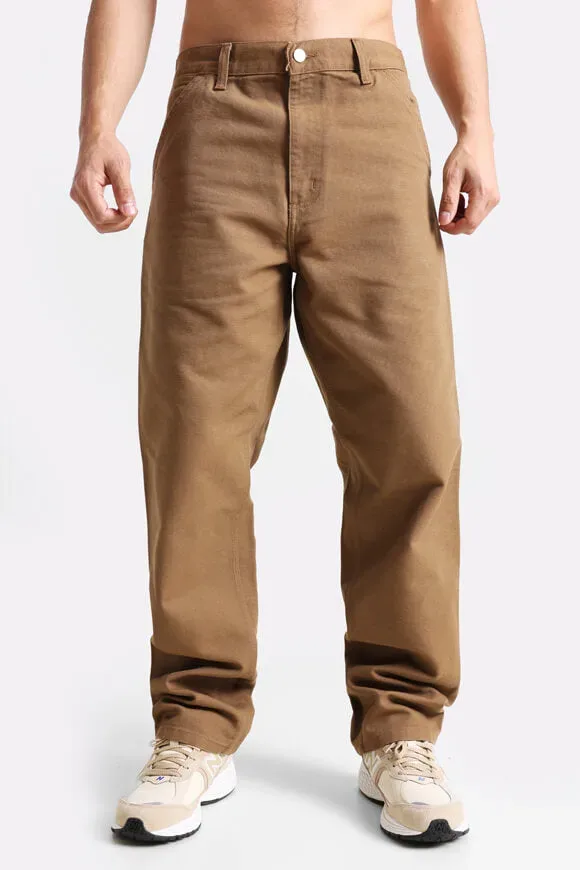 Carhartt WIP Single Knee Relaxed Straight Fit Jeans L32 - Hamilton Brown 31/32 Herren