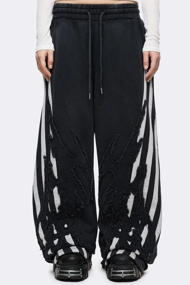 Minga London Dub Sweathose - Black Washed M Damen