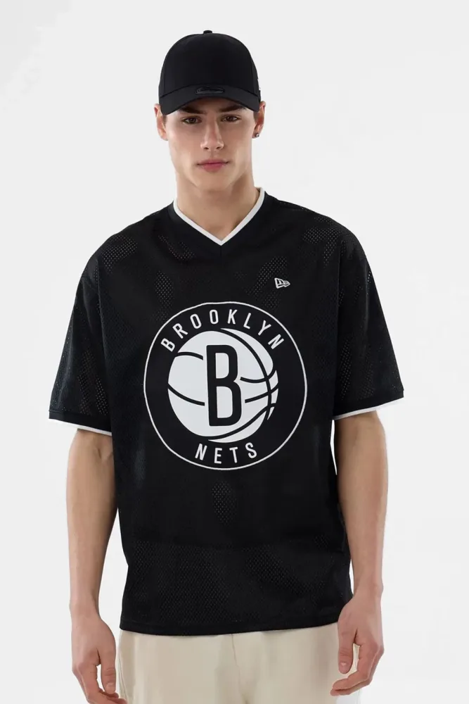 New Era Mesh Oversize T-Shirt - Black L Herren