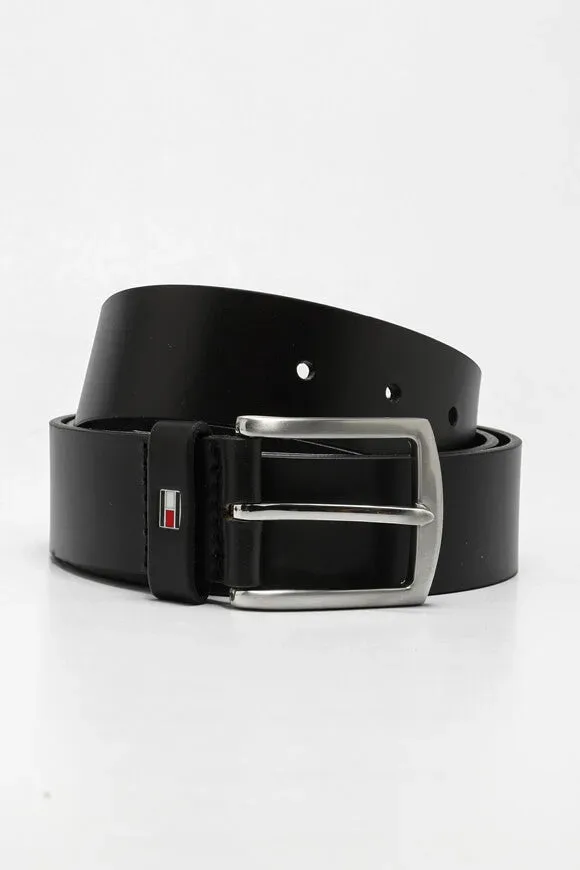 Tommy Hilfiger - Ledergürtel, für Herren, Black, Größe 90