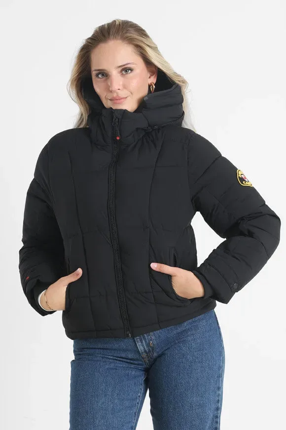 Zavetti Canada Giulia gesteppte Jacke - Jet Black XS Damen