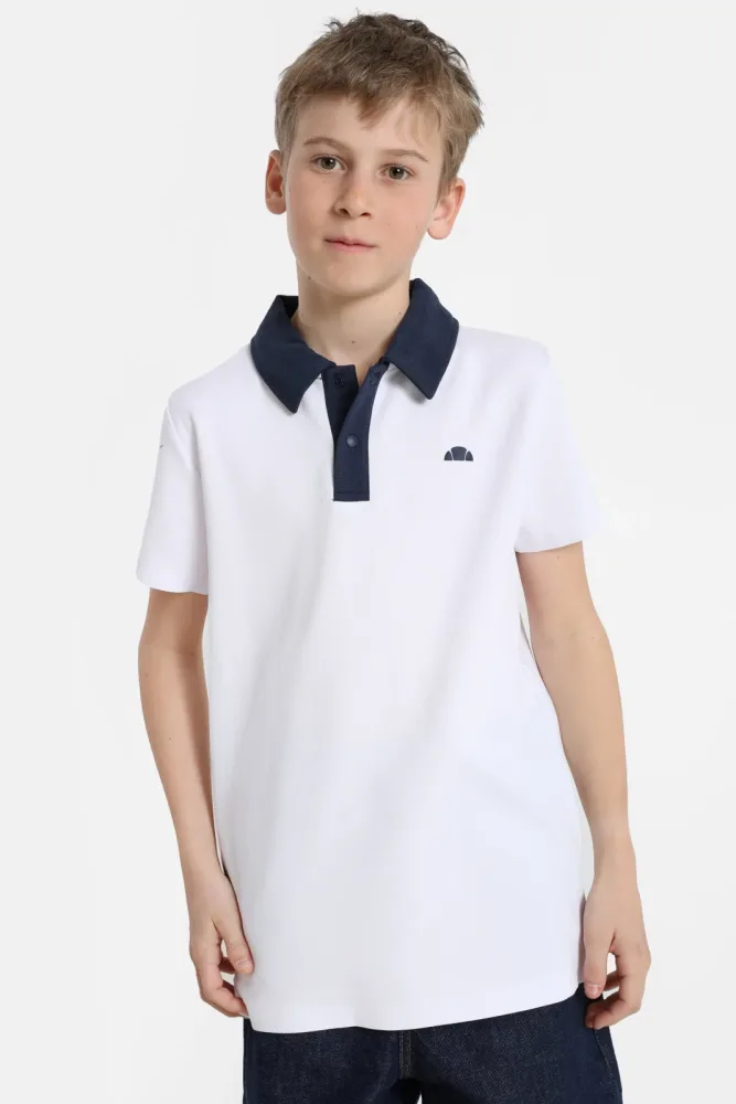 Ellesse Portie Poloshirt - White 14 Kids