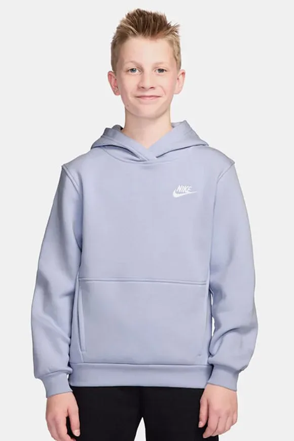 Nike Club Fleece Kapuzensweatshirt - Ghost M Kids