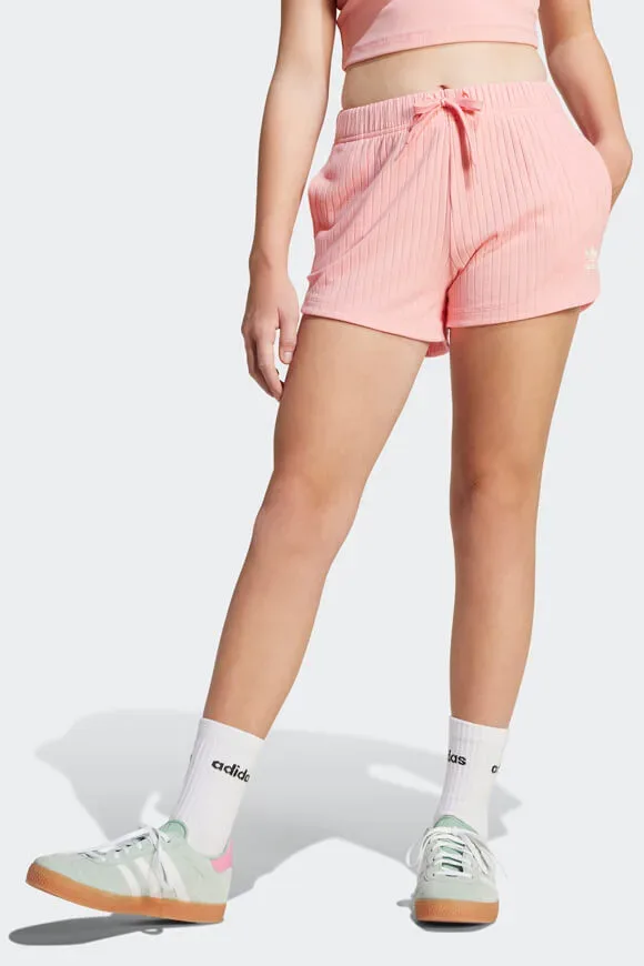 Adidas Originals Gerippte Shorts - Semi Pink Spark 152 Kids