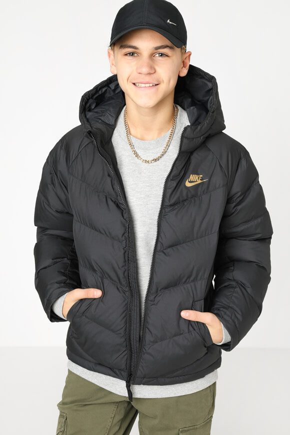 Nike Puffer-Jacke - Schwarz M Kids