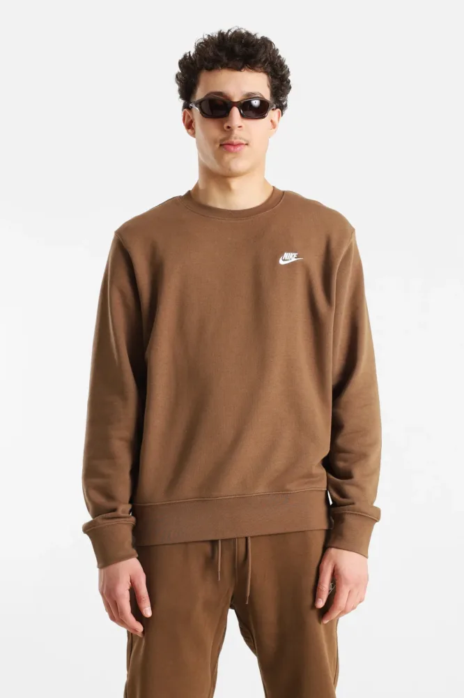 Nike Sweatshirt - Mosswood Brown L Herren
