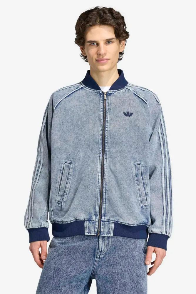 Adidas Originals Oversize Jeansjacke - Light Indigo M Herren