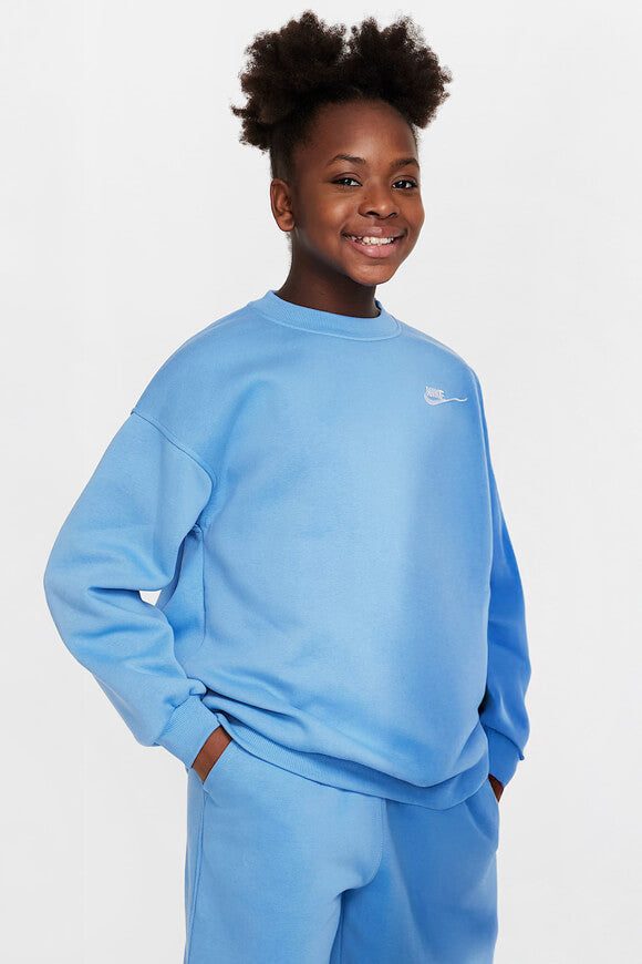 Nike Sportswear Club Fleece Oversize Sweatshirt - Blue Beyond M Kids