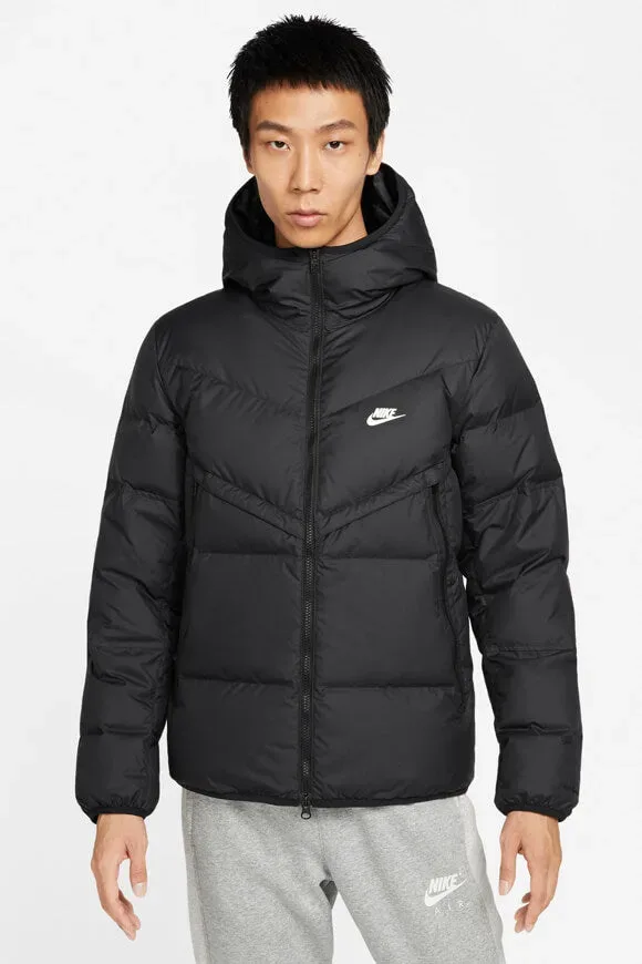 Nike Puffer Daunenjacke - Schwarz M Herren