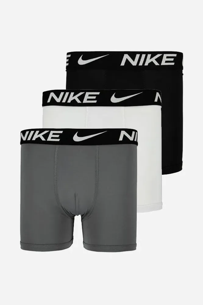 Nike Dreierpack Boxershorts - White + Grey + Black M Kids