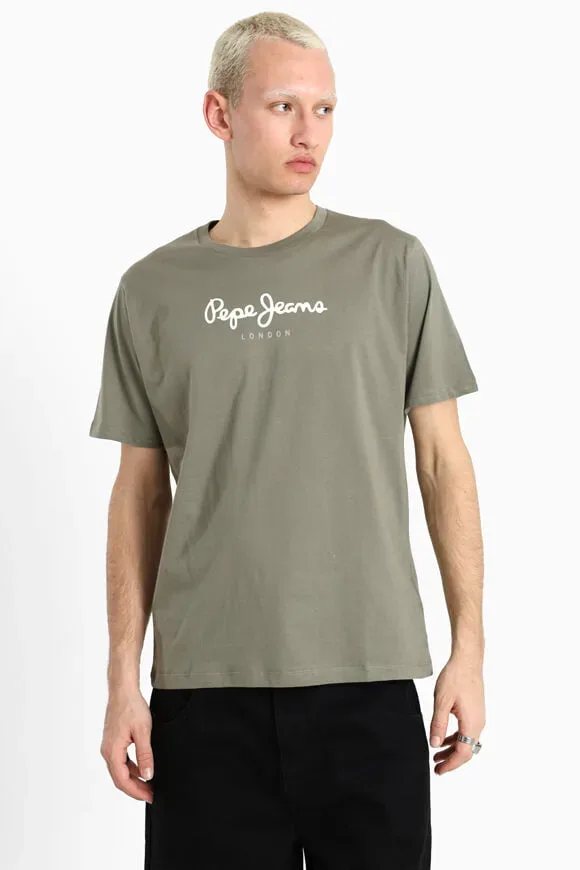 Pepe Jeans T-Shirt - Stone Green L Herren