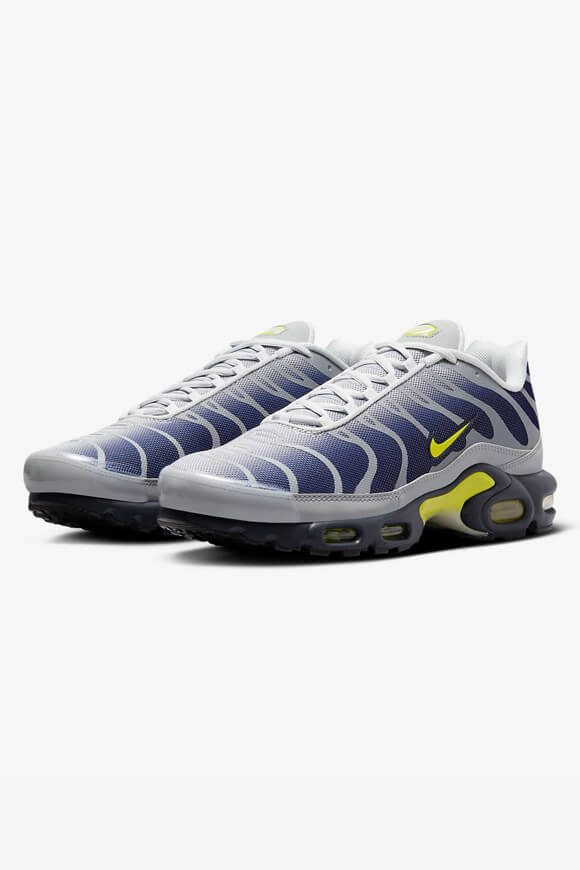 Nike Air Max Plus Sneaker - Metallic Silver + Obsidian + Opti Yellow EU40.5 Herren