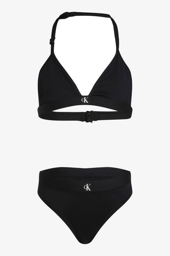 Calvin Klein Swimwear Triangel Bikini - Black 12-14 Kids