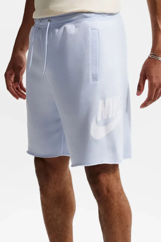 Nike Club Alumni Sweatshorts - Hydrogen Blue + White M Herren