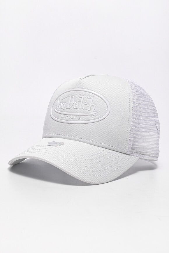 Von Dutch Boston Trucker Cap / Snapback - Offwhite + White Einheitsgroesse Herren