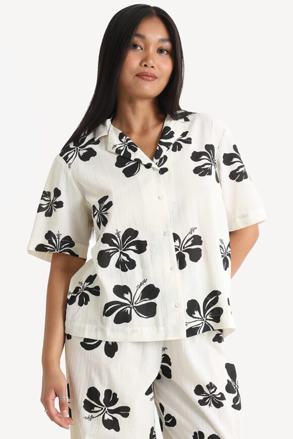 Pieces PCALOHA Hemd - Egret M Damen