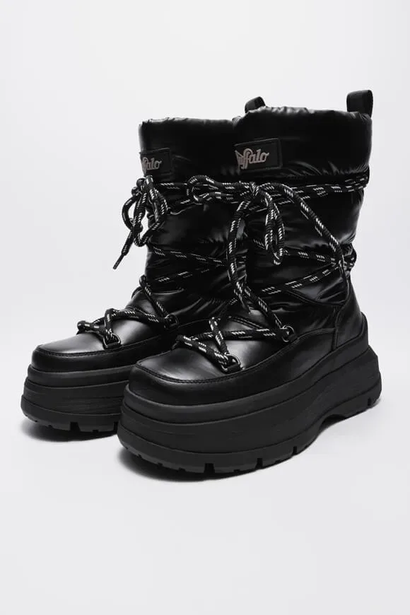 Buffalo Olympia Puffer Schneestiefelette - Black EU37 Damen