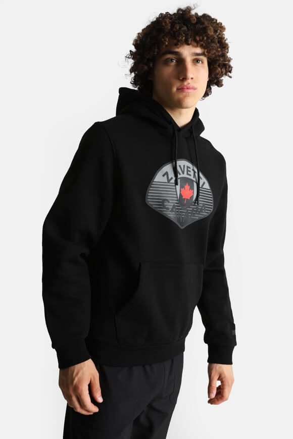 Zavetti Canada Botticini Kapuzensweatshirt - Jet Black L Herren
