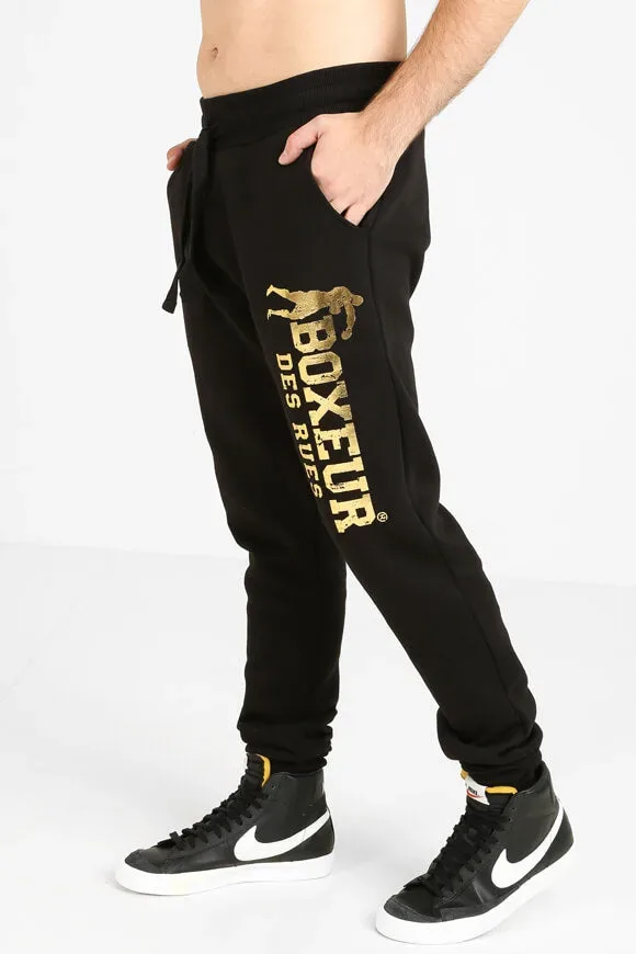 Boxeur des Rues Sweathose - Black + Gold S Herren