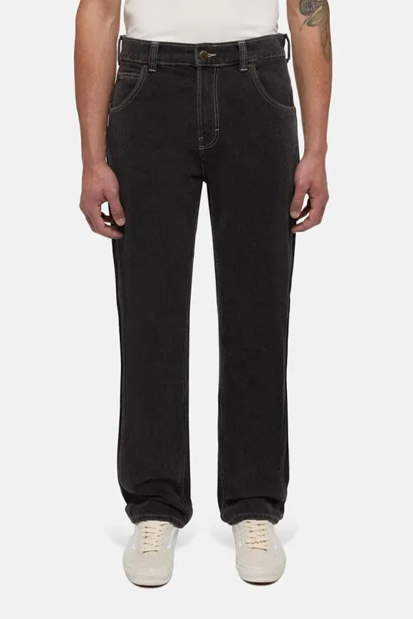 Dickies Houston Relaxed Straight Fit Jeans - Denim Dark Wash 30/32 Herren