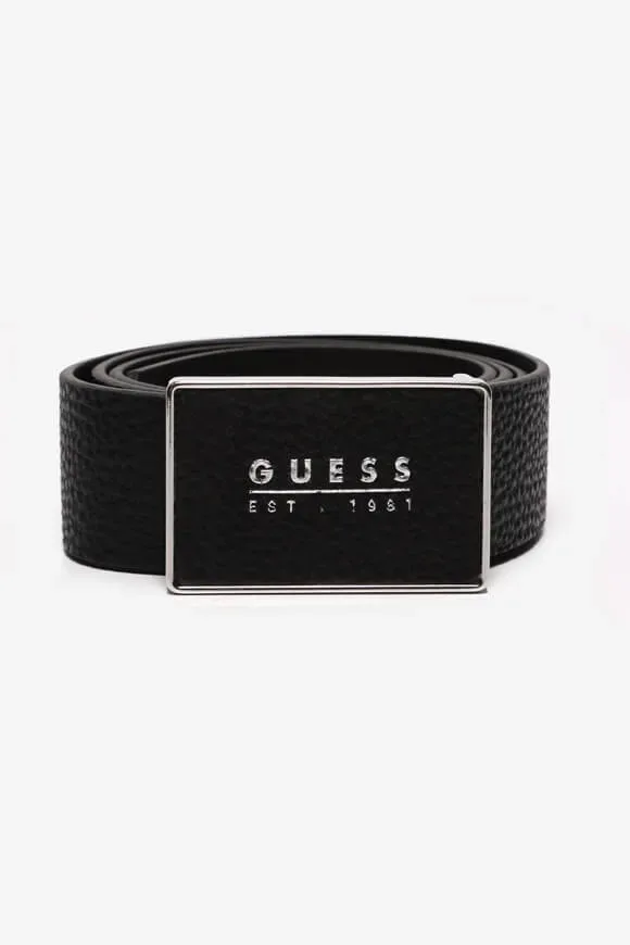 Guess Ledergürtel - Black S Herren
