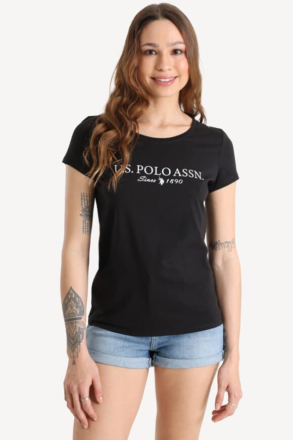 U.S. Polo Assn. Lucy T-Shirt - Black XS Damen