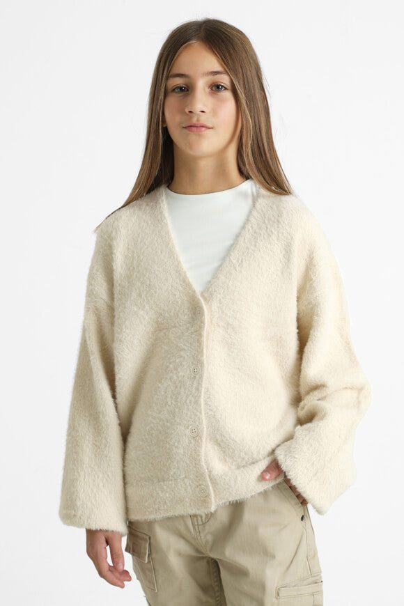 Only Kogpiumo Hairy Cardigan - Whitecap Gray 158-164 Kids