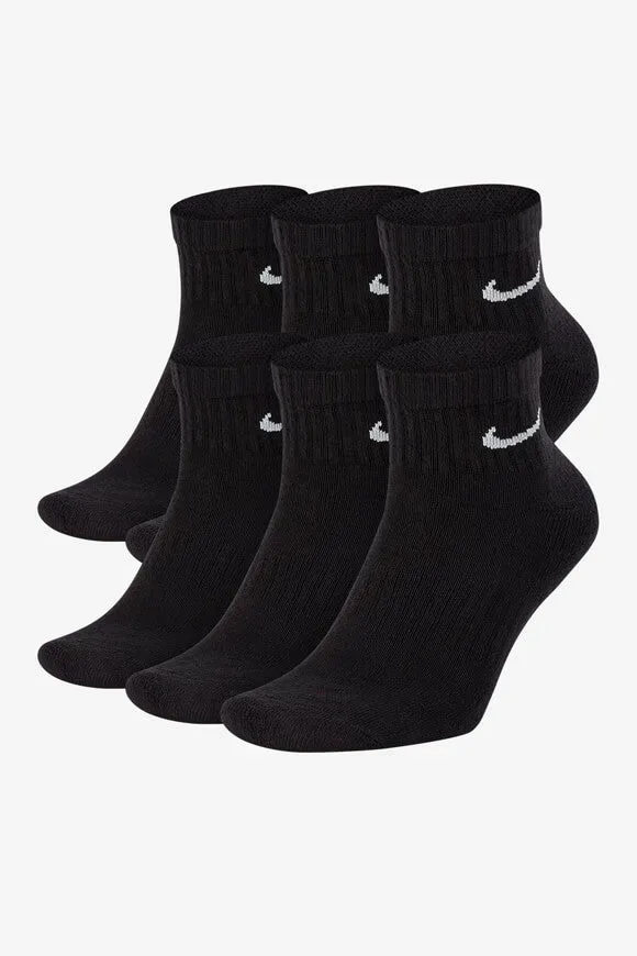Nike Sechserpack Socken - Schwarz EU42-46 Herren