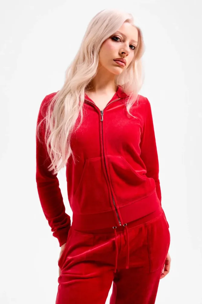 Juicy Couture Robyn Crop Samt Jacke - Toreador S Damen