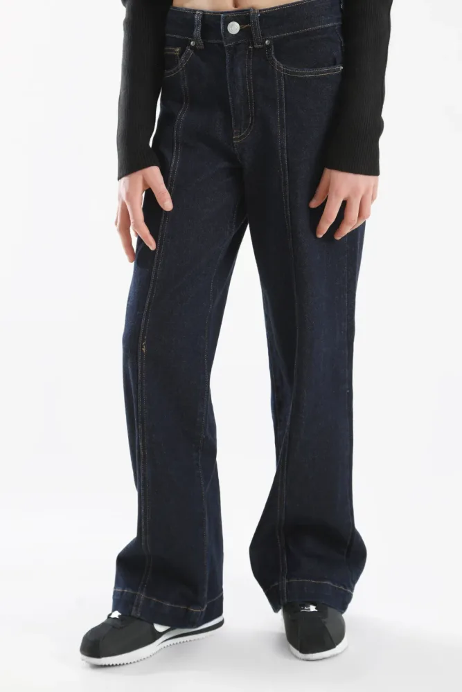 Only KOGHOPE Wide Leg Jeans - Dark Blue Denim 146 Kids