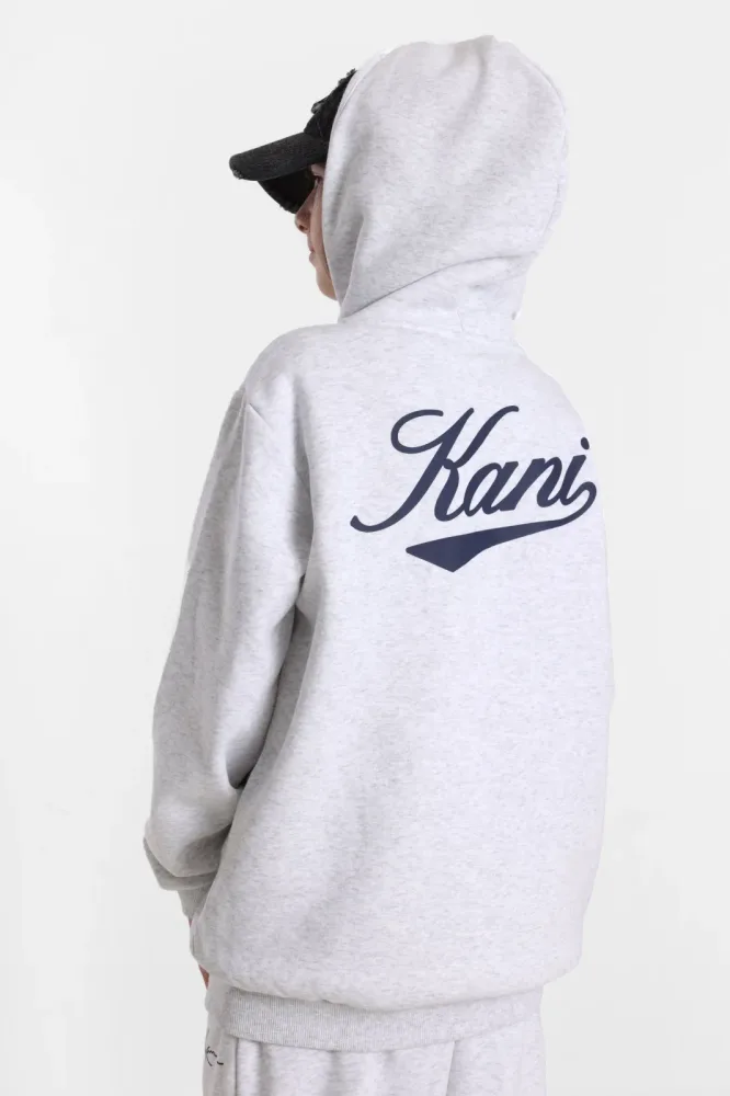Karl Kani Kapuzensweatjacke - Light Grey 152 Kids