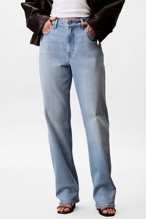 Calvin Klein Jeans Straight Leg Jeans L32 - Light Cape 27/32 Damen