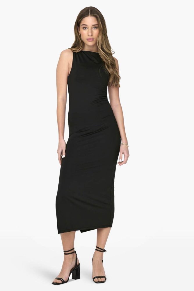 Only Midikleid - Black S Damen