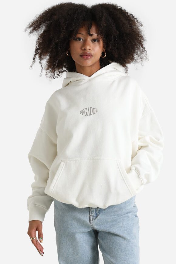 Pegador Kimi Oversize Kapuzensweatshirt - Washed Warm White XS Damen