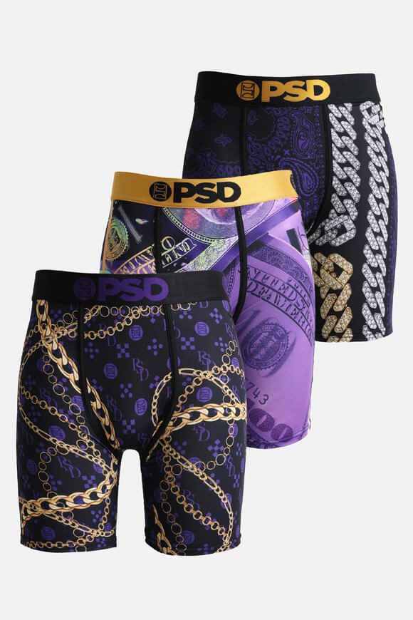 PSD Underwear Dreierpack Boxershorts - Mehrfarbig L Herren