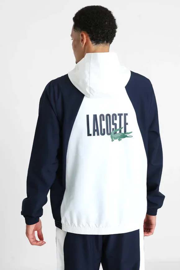 Lacoste Trainingsjacke - White + Navy + Green S Herren