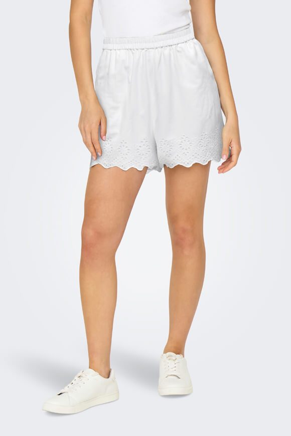 Only ONLLOU Stoffshorts - Bright White XS Damen