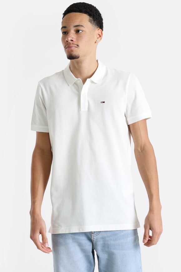 Tommy Jeans - Poloshirt, kurzarm, für Herren, Weiss, Größe M